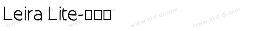 Leira Lite字体转换
